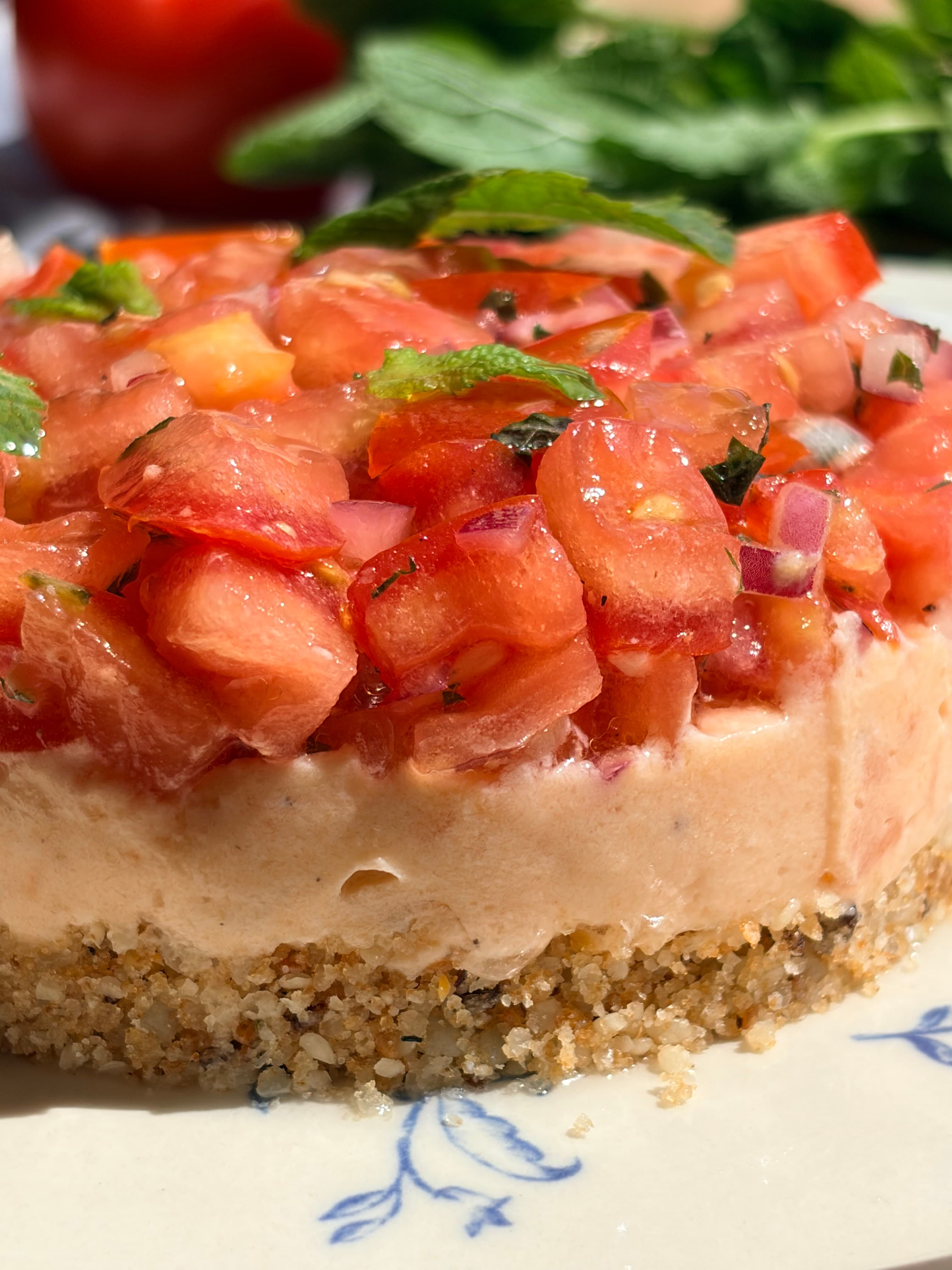 Tartare de tomates façon cheesecake cover